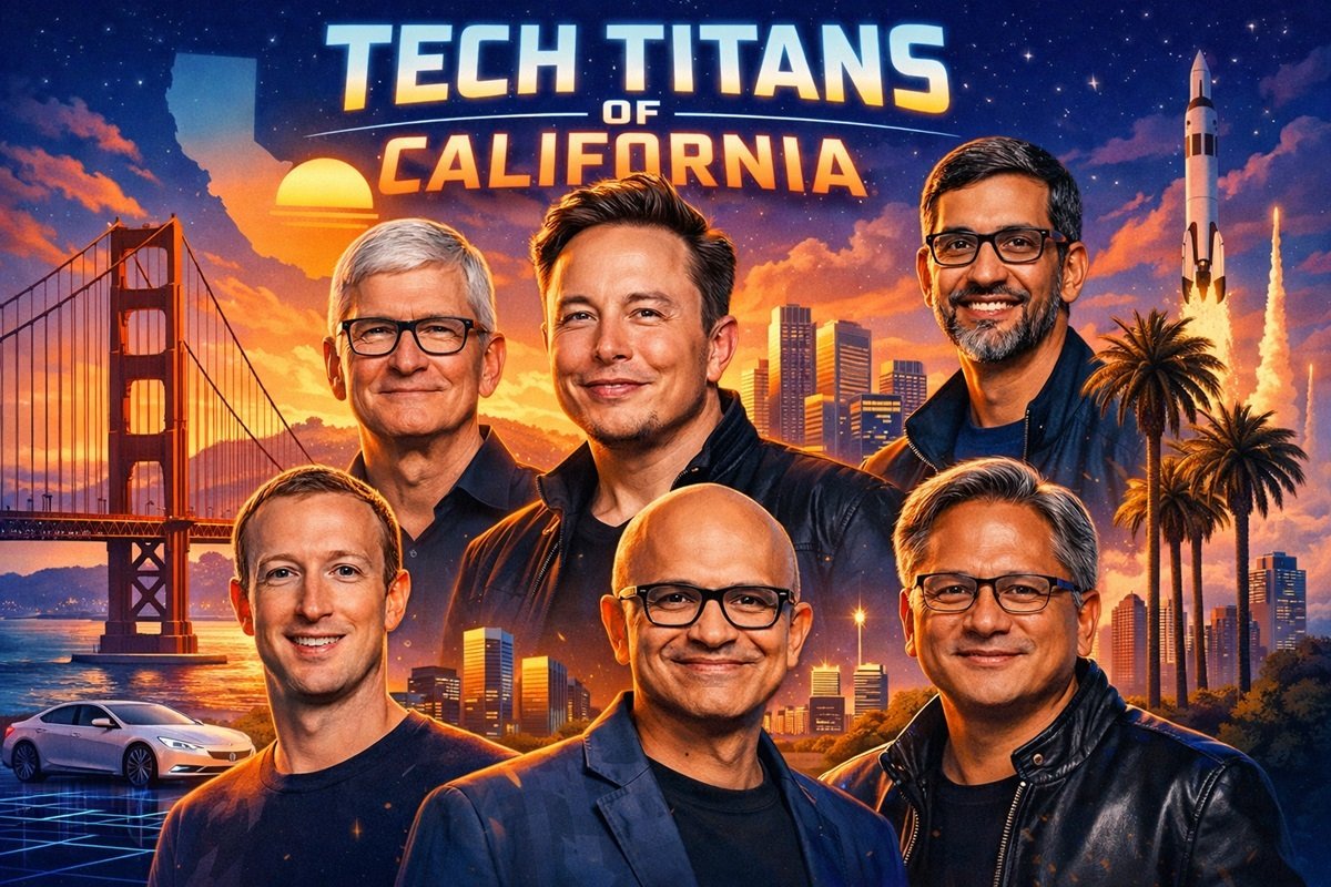 Top 20 most influential tech CEOs in California 2026 ranking overview