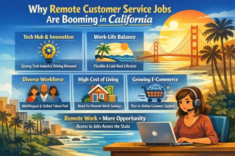 Why remote customer service jobs are booming in California work from home trends 2026